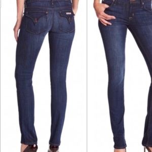 Hudson dark wash straight leg jeans